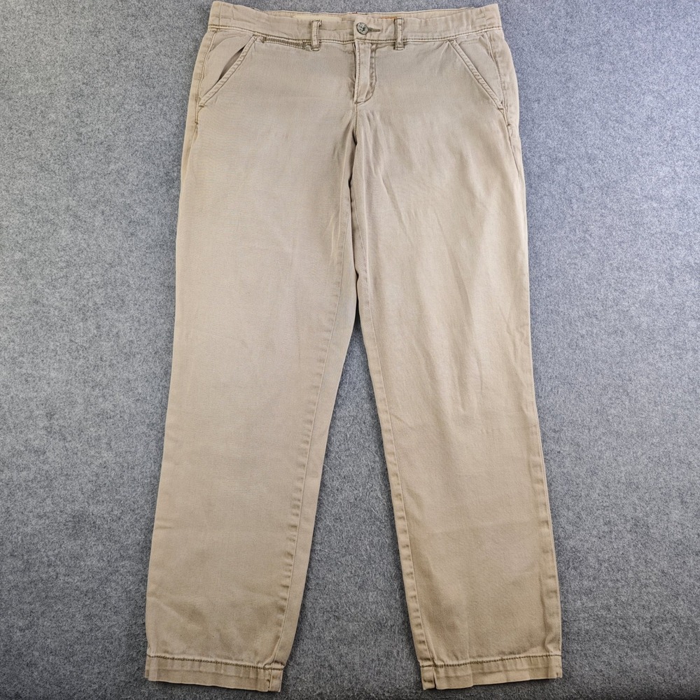 Pilcro and Letterpress Stet Chino Pants Tan Khaki Size 28 Slim Straight Leg